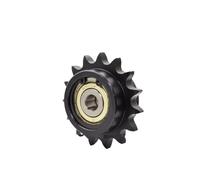 Pignone motore in acciaio per impieghi gravosi Pignone 13-19T 08B Con Cuscinetto, Foro Ingranaggio Catena Di Trasmissione 10-20mm(Single Bearing-17 Teeth-Bore 15mm)