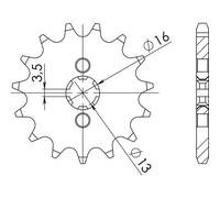 PIGNONE P420 - Z11 (DIS.27100) SUZUKI 50 LT D/E 83/84