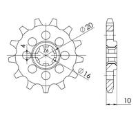 PIGNONE P428 - Z13 (DIS.22205) HYOSUNG 125 GV Aquila 00/06
