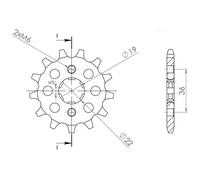 PIGNONE P520 - Z13 (DIS.00509) AEON 300 Thunderbike 05/06