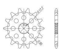 PIGNONE P520 - Z13 (DIS.21203) FANTIC MOTOR 125 XE 20/22
