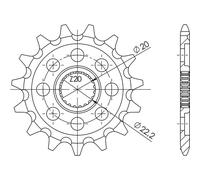 PIGNONE P520 - Z13 (DIS.21309) BENELLI 250 BN251 ABS E4 17/19