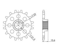 PIGNONE P520 - Z14 (DIS.21504) YAMAHA 400 SRX