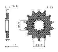 Pignone Supersprox Suzuki 520 X 14 Moto Motor Ricambi Ciclomotore Accessori