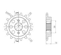 PIGNONE P520 - Z14 (DIS.52610) DUCATI 748 748 BIP 95/03