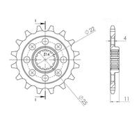 PIGNONE P520 Z14 DIS00514 APRILIA MXV 450 08/14