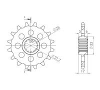 PIGNONE P520 - Z15 (DIS.00518) BRIXTON 500 Crossfire 20/24