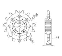 PIGNONE P520 - Z16 (DIS.20608) HONDA 600 CB F Hornet 07/13