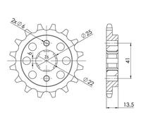 SGR PIGNONE S+2 AC P525-D15 HONDA XL V TRANSALP 600 87/88