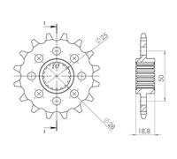 PIGNONE P525 - Z15 (DIS.61600)