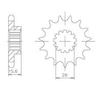 PIGNONE P525 - Z16 (DIS.00525) HONDA 750 VFR R 88/90