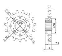 Supersprox Corona Anteriore Ducati 525x16 Cst5054x16