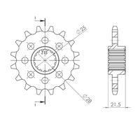PIGNONE P525 - Z17 (DIS.61800)