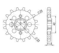 PIGNONE P530 - Z15 (DIS.20503) HONDA 500 FT Ascot 82/84