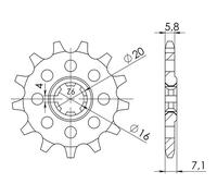 PIGNONE P530 - Z15 (DIS.22501) SUZUKI 500 GT Titan 75/78