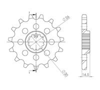 PIGNONE P630 Z15 DIS20800 HONDA CBX 1000 78/79