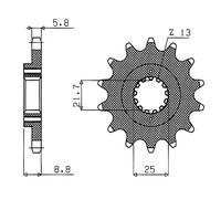 PIGNONE P630 Z15 DIS24801 KAWASAKI LTD 1000 1981-1982