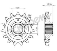 PIGNONE PASSO 530 AMMORTIZZATO 15 DENTI DUCATI MULTISTRADA 1200 10/17, MULTISTRA