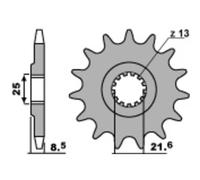 Pignone PBR Acciaio Standard 2137-525 per Moto Ricambi Accessori Per