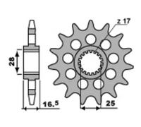 Pignone Pbr Acciaio Standard 2147-525 Per Moto Ricambi Accessori Parti