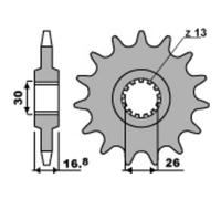 Pignone PBR Acciaio Standard 347m-520 per Moto Ricambi Accessori