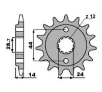 Pignone PBR Acciaio Standard 348-525 per Moto Ricambi e Accessori