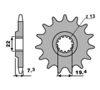 Pignone Pbr Acciaio Standard 434-520 Per Moto Ricambi Accessori Parti
