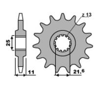 Pignone Pbr Acciaio Standard 580-530 Per Moto Ricambi Accessori Parti