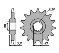 Pignone Pbr Acciaio Standard 600M-420 Per Moto Ricambi Accessori Parti