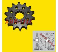PIGNONE PBR ACCIAIO Z 15 BENELLI TRK 502 - LEONCINO 502 X P.525 2331