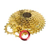 pignone per bicicletta Cassette pignoni e ruote li Adatto per ZTTO MTB Road Full Gold Cassette 8s 9s 10s 11s Ruota libera 8/9/10/11 Velocità Pignone 11-25/28/32/36/40/42/46T(MTB 8s 32T gold-LTJ)