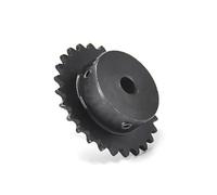 Pignone per Catena a rulli dentati 1 pz 04C Catena Ingranaggio 45# Acciaio 24T/25T Denti Ruota Dentata Industriale con Foro Filo Superiore 6-20mm(24 Teeth,Bore 14mm)
