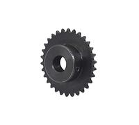 Pignone per catena a rulli, Pignone catena n. 25 40 denti Passo 1/4 pollici Acciaio 45 Viti di fermo 2xM5 Ossido nero Dimensioni multiple(Bore: 10mm)