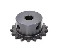 Pignone per catena a rulli, Pignone trasmissione a catena 25 04C Passo 1/4 pollici 9-40 denti 5-20 mm Alesaggio 45 Acciaio(17 Teeth,16mm)