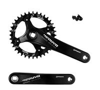 Pignone Per Pedivella Con Foro Quadrato Per Bicicletta, Pedivella Per Guarnitura MTB, Pedivelle Da 170 / 175Mm 104BCD 30-52T Corone Strette Larghe Per Mountain Bike 170mm / 36T