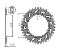 PIGNONE POSTERIORE 1027 46 DUCATI MONSTER 600/620 '99-'04 (JTR735.46)