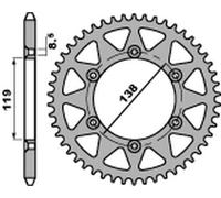 PIGNONE POSTERIORE 213 48 C45 HUSABERG (CATENA 520)