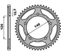 PIGNONE POSTERIORE 4398 49 C45 SUZUKI DL 1000 V-STROM '02-'19, GSX-R 1