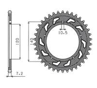 PIGNONE POSTERIORE 4398 50 SUZUKI GSR 600 '05-'10 (JTR1792.50) (CATENA