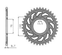 PIGNONE POSTERIORE 825 48 / 816 48 SUZUKI GSXR1100, GSXR750 (92-95) (JTR816.48)