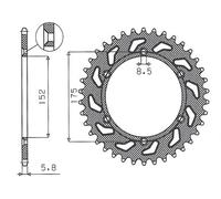 PIGNONE POSTERIORE 856 44 YAMAHA TT600 R '98-'03, TT600S '93-