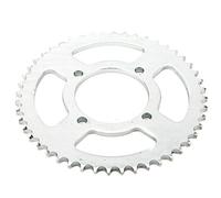 Pignone posteriore in alluminio da 48 denti, pignone posteriore per catena 428, adatto a moto da cross e pit bike da 250 ; diametro del foro centrale 76 mm, con finitura