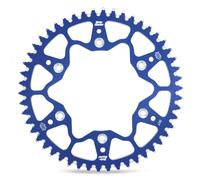 PIGNONE POSTERIORE IN ALLUMINIO T7075 (ERGAL) 270 53 (27053) COLORE BLU YAMAHA Y