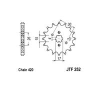 Pignone posteriore JT F252,13