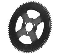 Pignone Scooter elettrico 25H tre fori 80T pedaliera piastra ingranaggio pedale acciaio diametro interno 29mm pignone per Scooter elettrico nero