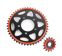 Pignone Sostituzione Misura Per Benelli TRK502 TRK502X PIGNONE MOTORE Anteriore e Posteriore Pignone Fly Catena Ruota 14T 15T 42T 44T Pignone Motocicletta(TRK502 42T 15T)