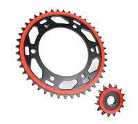 Pignone Sostituzione Misura Per Benelli TRK502 TRK502X PIGNONE MOTORE Anteriore e Posteriore Pignone Fly Catena Ruota 14T 15T 42T 44T Pignone Motocicletta(TRK502X 44T 15T)