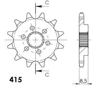 Pignone Supersprox KTM 415 x 10 per Moto Ricambi Accessori