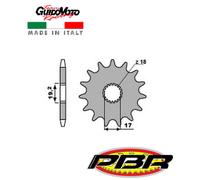 PIGNONE TRASMISSIONE Z 11 FORO Ø 18 CICLOMOTORI GARELLI 5151118NC