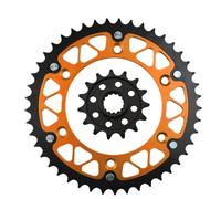 Pignone universale per moto 520 45T ~ 52T 15T compatibile con 620 690 640 LC4 R Ll SM SMC 790 890 Adventure R Rally SMR Ltd Ed sostituzione aftermarket(15T-45T)